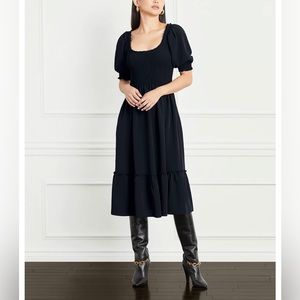 Hill House home Louisa nap dress black crepe